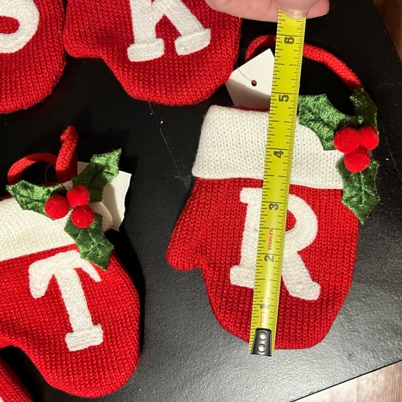 Mitten initial ornaments K - Picture 7 of 7